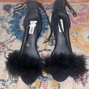 Fuzzy kitten sandals